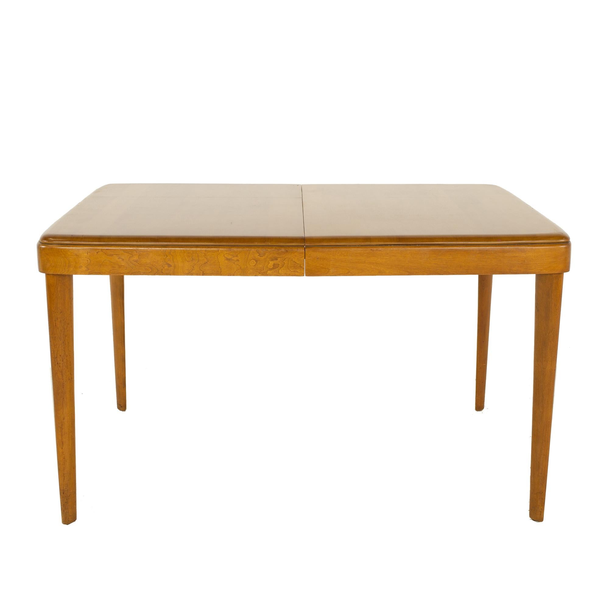 Heywood Wakefield mid century dining table

Table measures: 50 wide x 34 deep x 29.5 inches high

All pieces of furniture can be had in what we call restored vintage condition. That means the piece is restored upon purchase so it’s free of