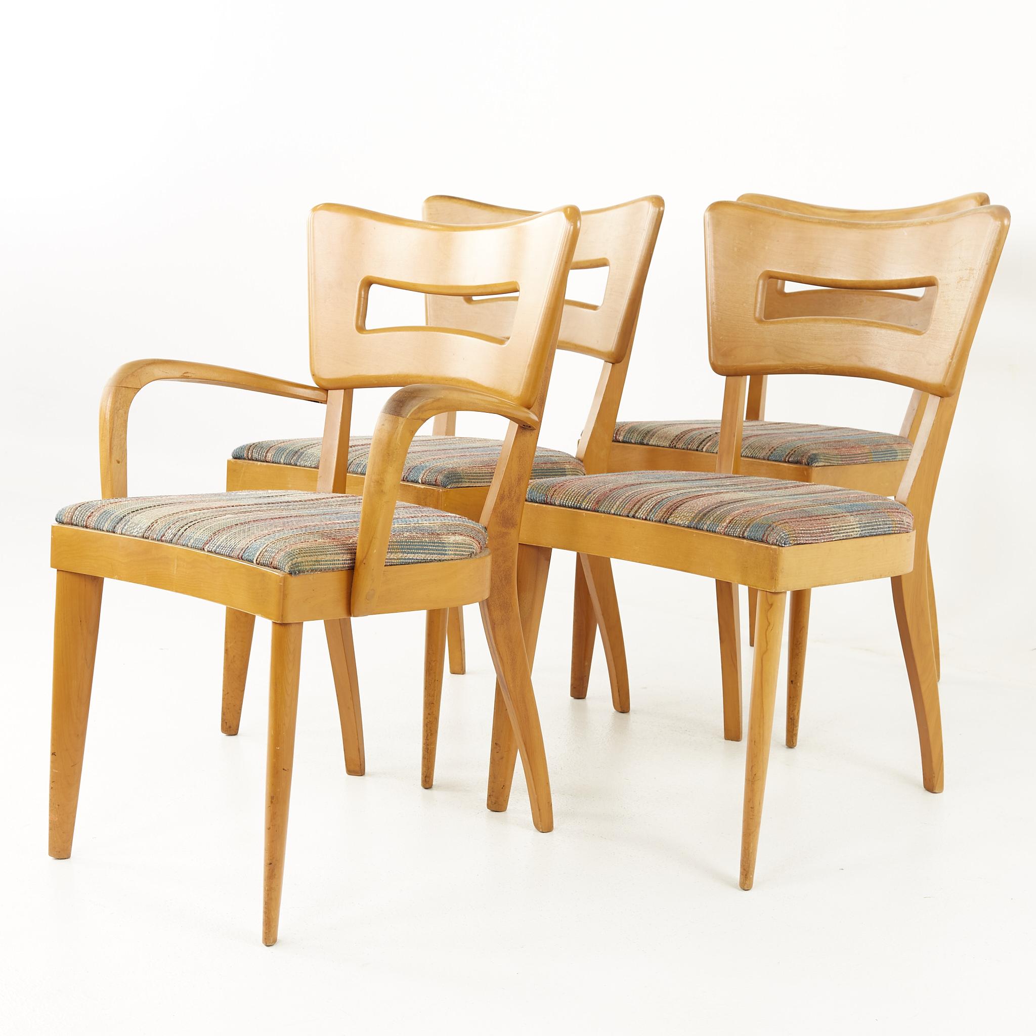 Mid-Century Modern Heywood Wakefield Mid Century Dog Bone Dining Chairs, Set of 4