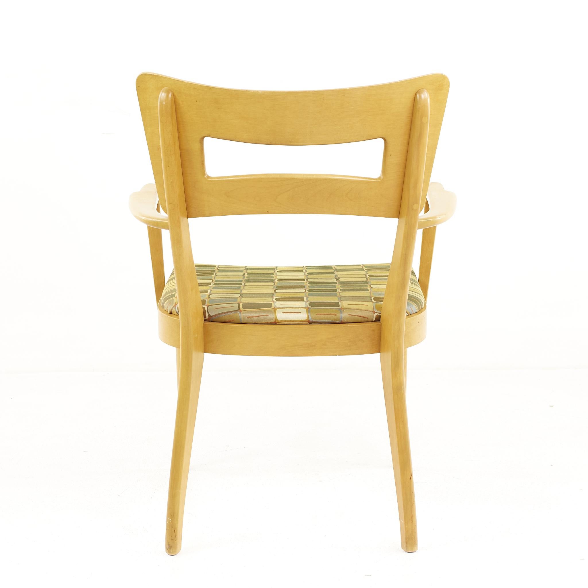 Heywood Wakefield Mid Century Dog Bone Dining Chairs, Set of 6 6