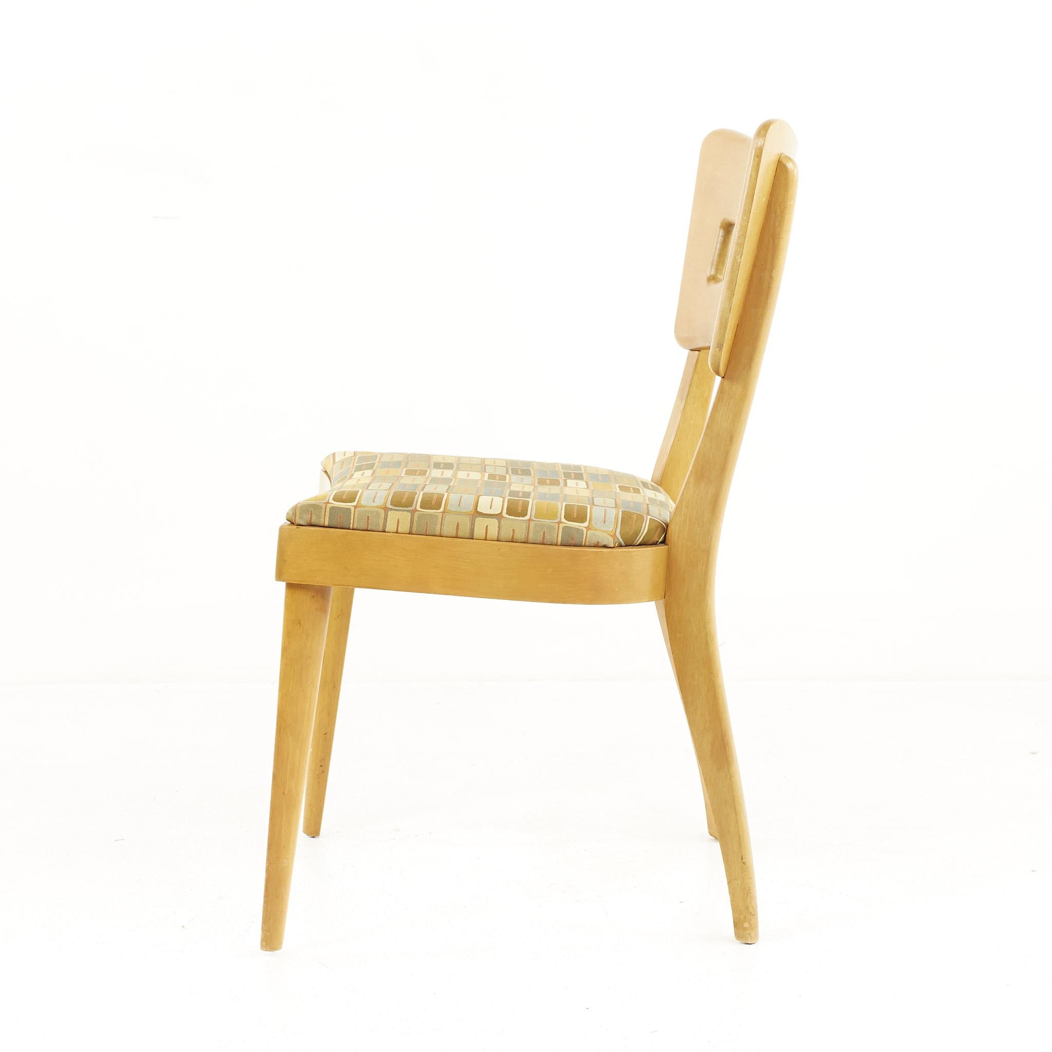 Upholstery Heywood Wakefield Mid Century Dog Bone Dining Chairs, Set of 6