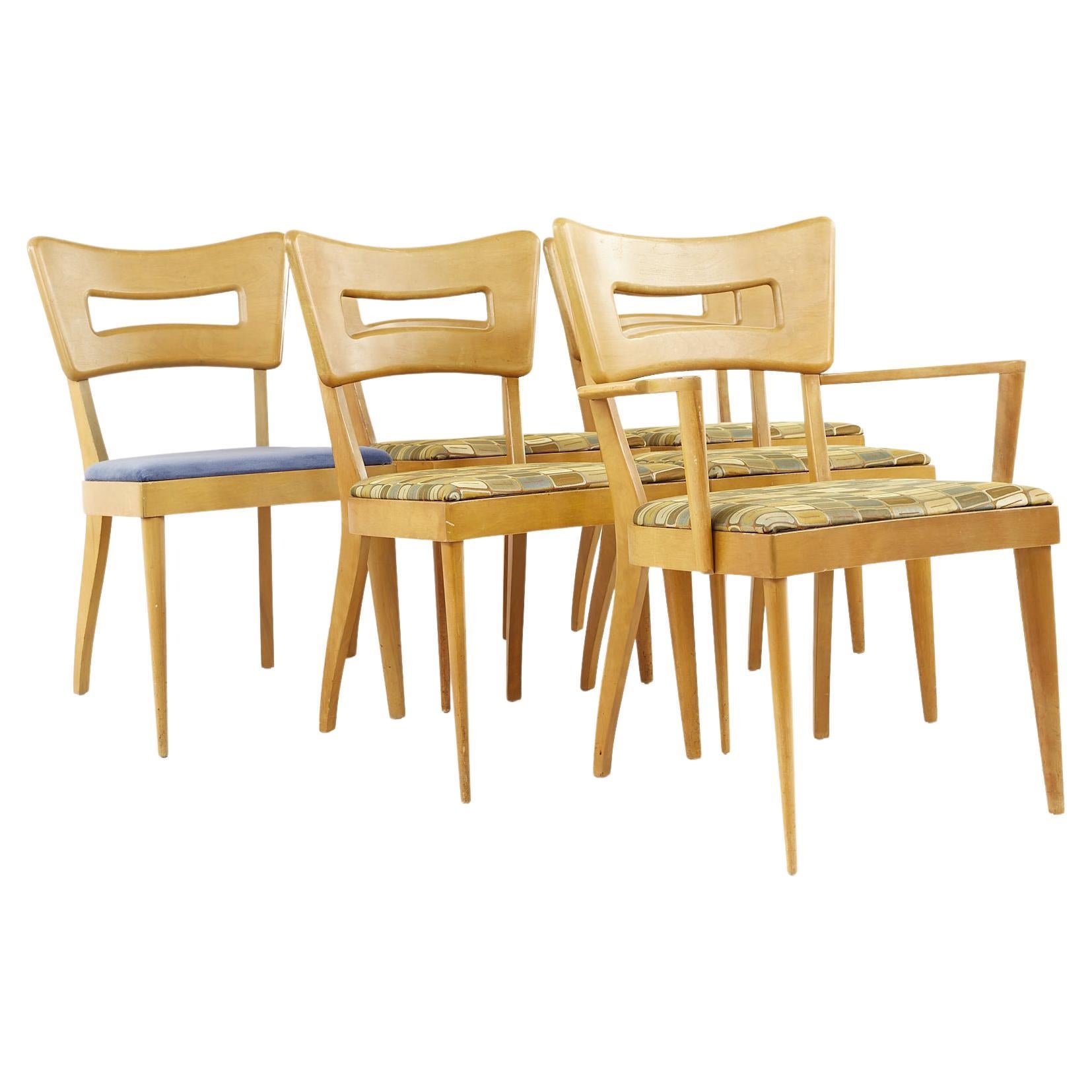Heywood Wakefield Mid Century Dog Bone Dining Chairs, Set of 6