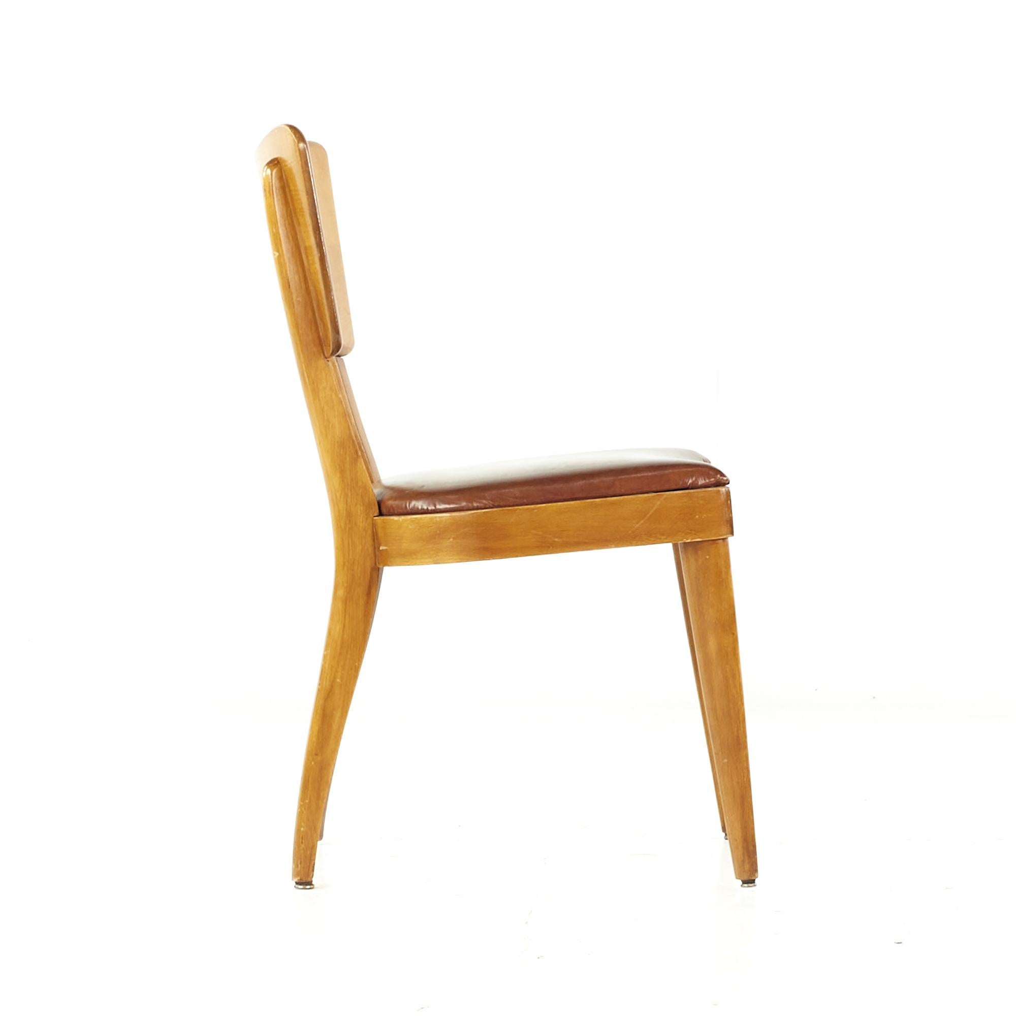 Heywood Wakefield Mid-Century Dogbone Chairs, Set of 8 4