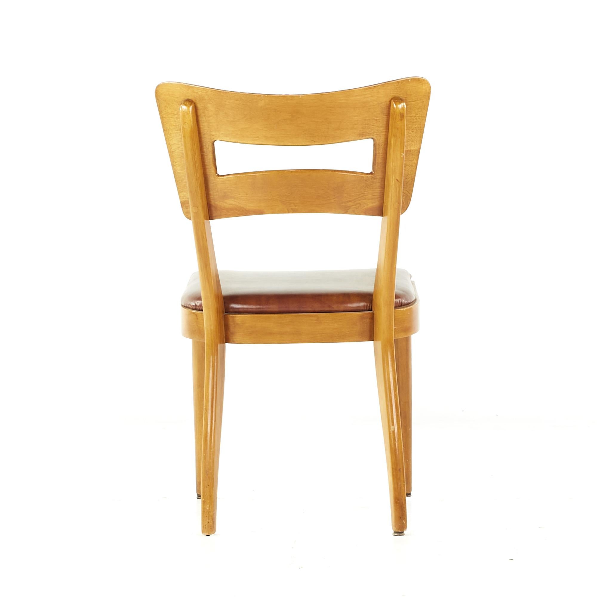 Heywood Wakefield Mid-Century Dogbone Chairs, Set of 8 5