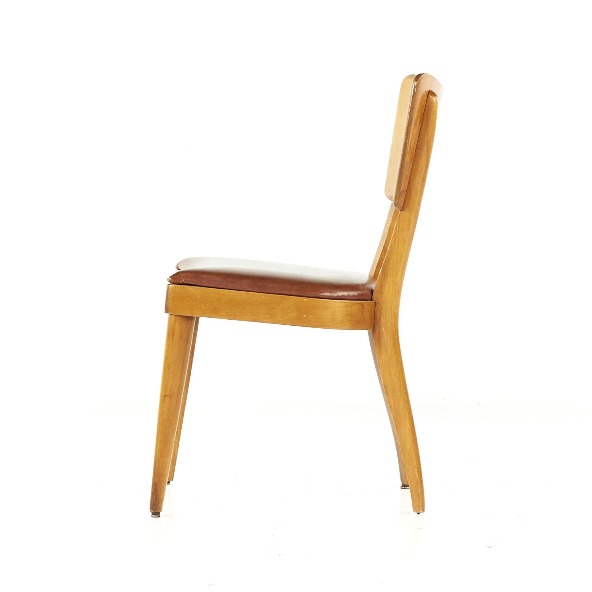 Heywood Wakefield Mid-Century Dogbone Chairs, Set of 8 6