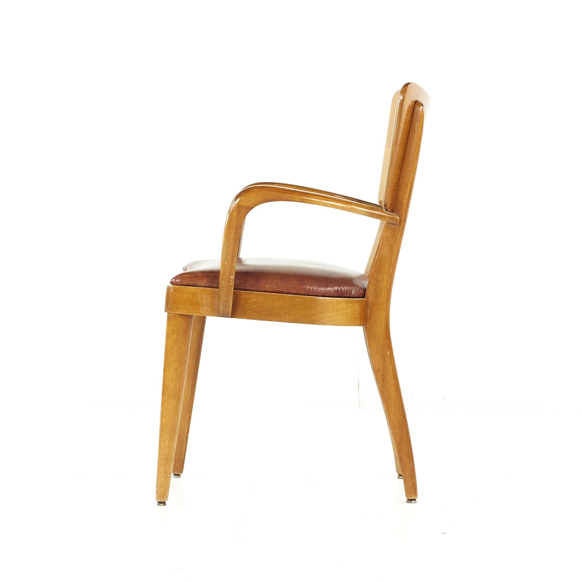 Late 20th Century Heywood Wakefield Mid-Century Dogbone Chairs, Set of 8