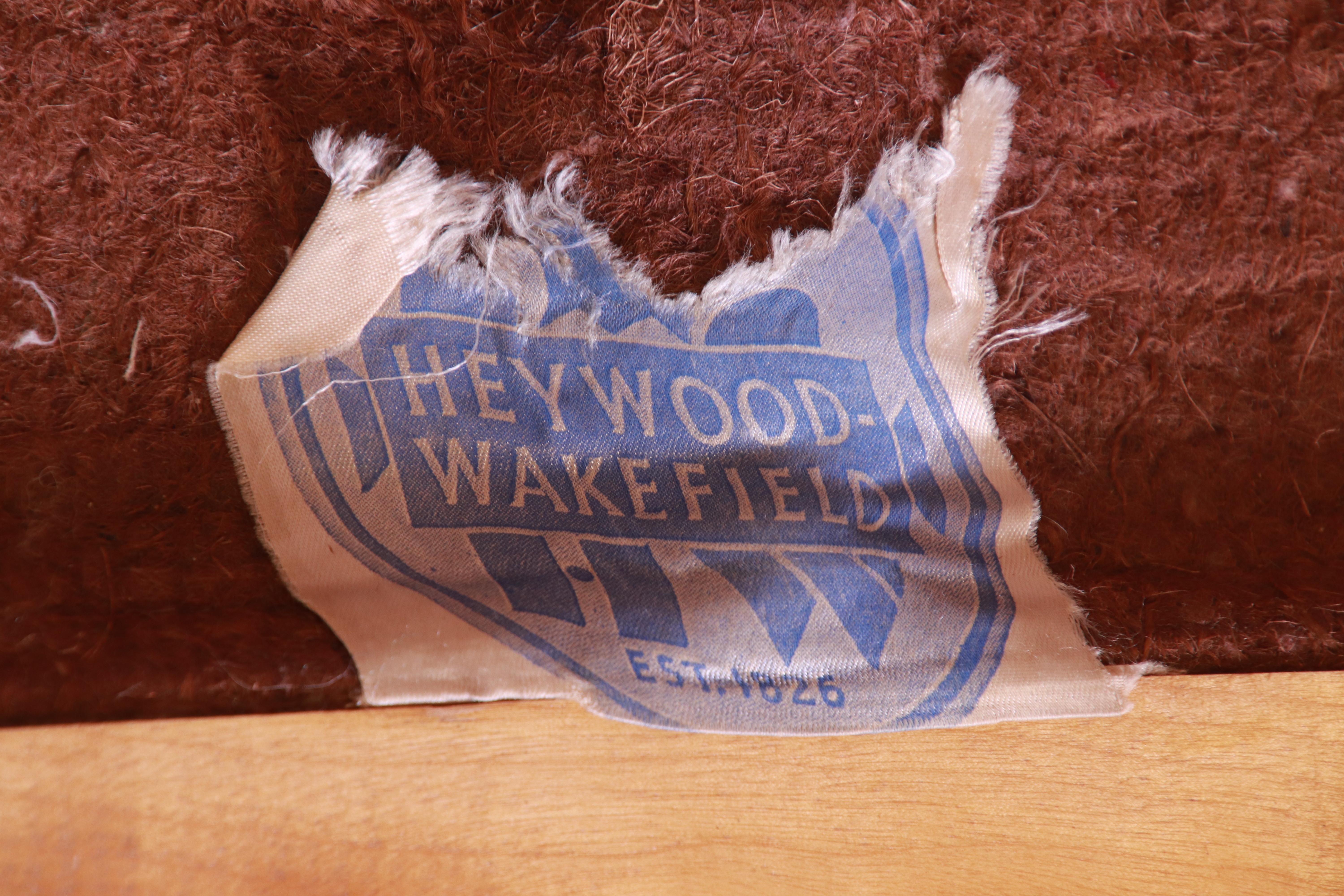Heywood Wakefield Midcentury Hollywood Regency Bamboo Rattan Sectional Sofa For Sale 6