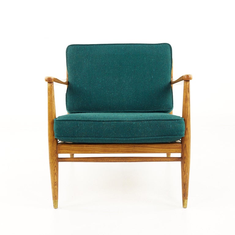Heywood Wakefield Mid-Century Lounge Chair and Ottoman 3