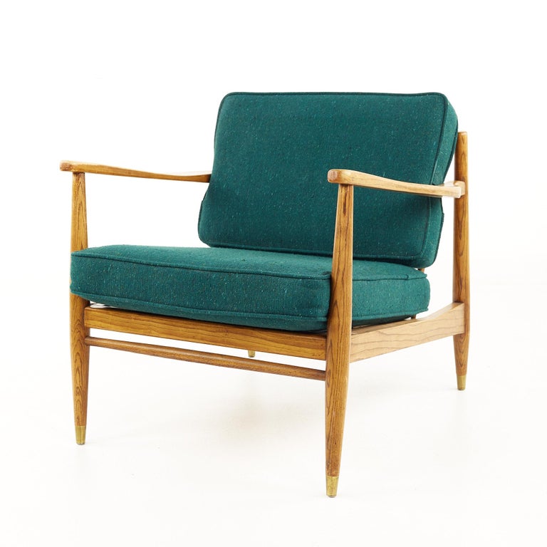 Heywood Wakefield Mid-Century Lounge Chair and Ottoman 4