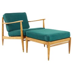 Heywood Wakefield Mid-Century Lounge Chair and Ottoman