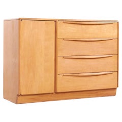 Heywood Wakefield Mid Century Maple 4 Drawer Vanity Dresser