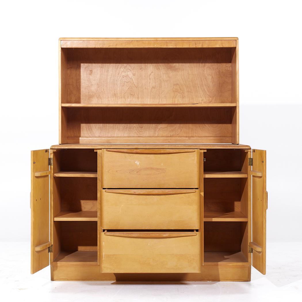 Heywood Wakefield Credenza in acero di metà secolo con armadio in vendita 3