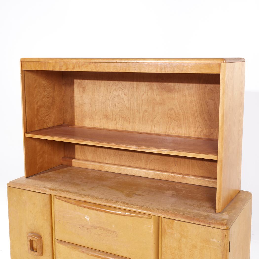 Heywood Wakefield Credenza in acero di metà secolo con armadio in vendita 4