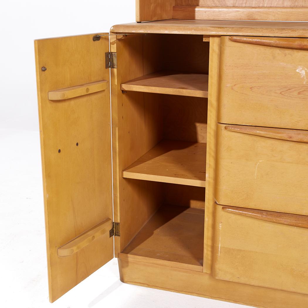 Heywood Wakefield Credenza in acero di metà secolo con armadio in vendita 5