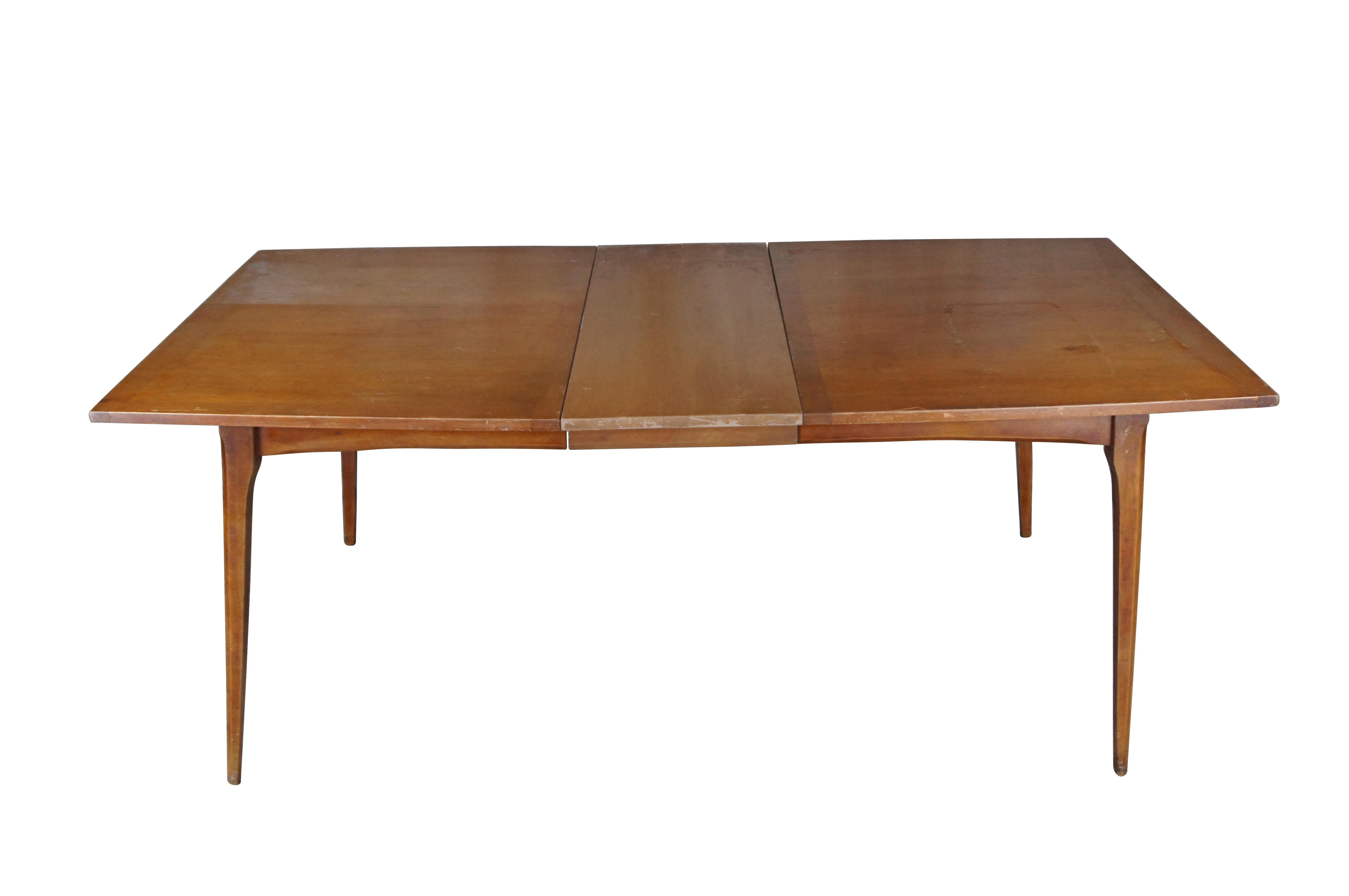 Mid-Century Modern Heywood Wakefield Mid Century Modern American Maple Extendable Dining Table 90