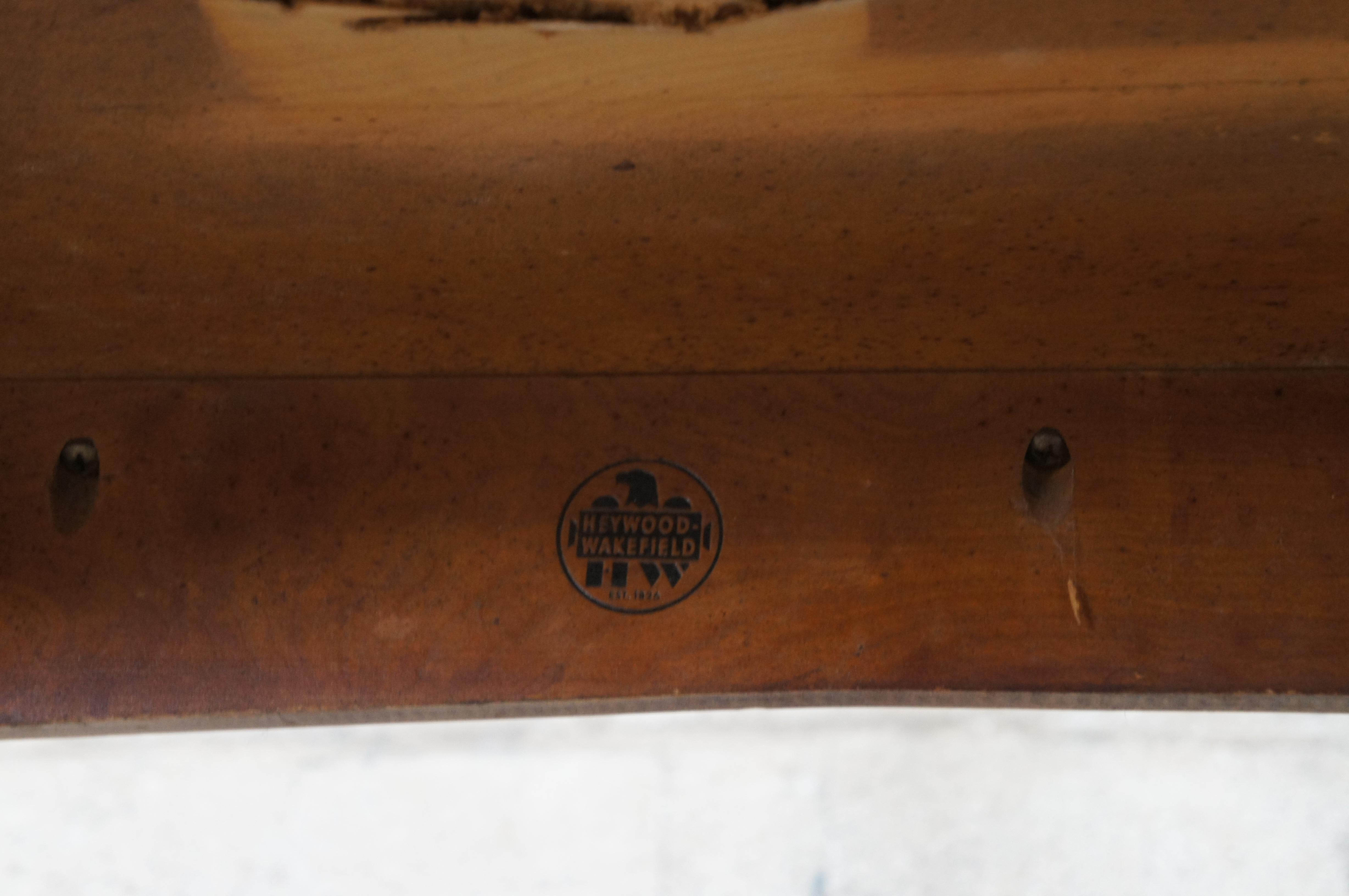 Heywood Wakefield Mid Century Modern American Maple Extendable Dining Table 90