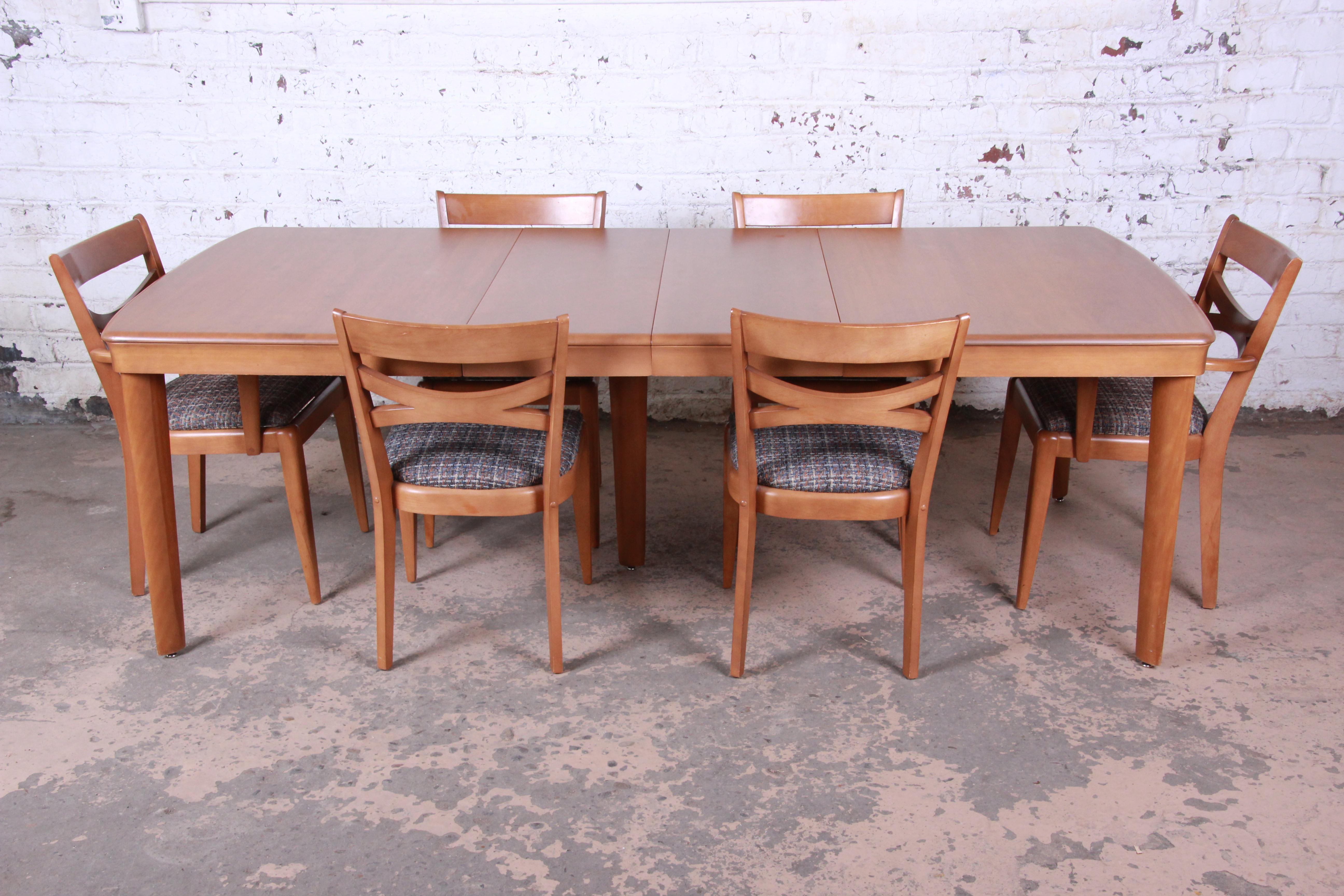 Heywood-Wakefield Mid-Century Modern Dining Chairs, Set of 6 6