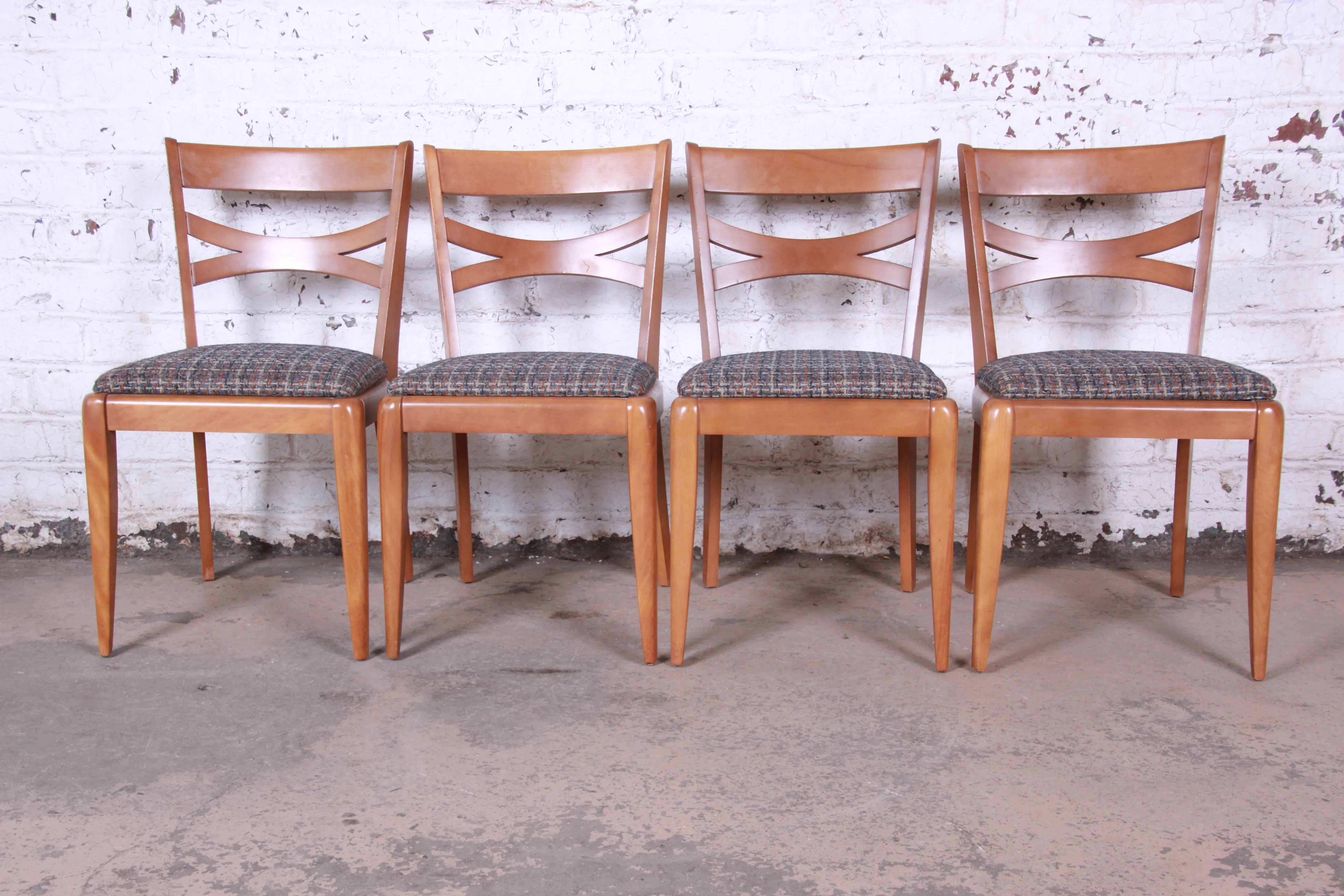 Heywood-Wakefield Mid-Century Modern Dining Chairs, Set of 6 In Good Condition In South Bend, IN