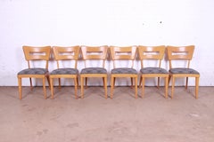 Heywood Wakefield Mid-Century Modern "Dog Bone" Dining Chairs, Set of Six