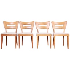 Vintage Heywood Wakefield Mid-Century Modern "Dogbone" Dining Chairs, Set of Four