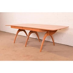 Heywood Wakefield Mid-Century Modern Extension Dining Table, Newly Refinished