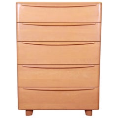 Heywood Wakefield Mid-Century Modern Highboy Dresser, 1950s