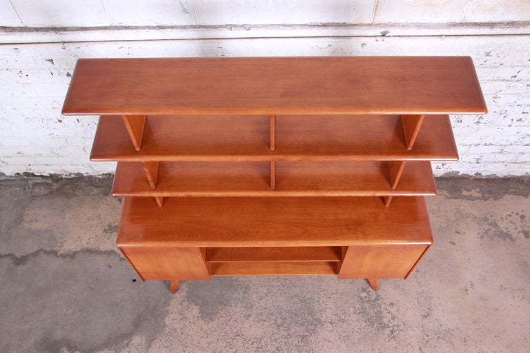 Heywood Wakefield MidCentury Modern Maple DoubleSided Room Divider