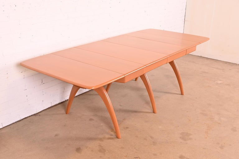 Heywood Wakefield MidCentury Modern Maple Wishbone Dining Table