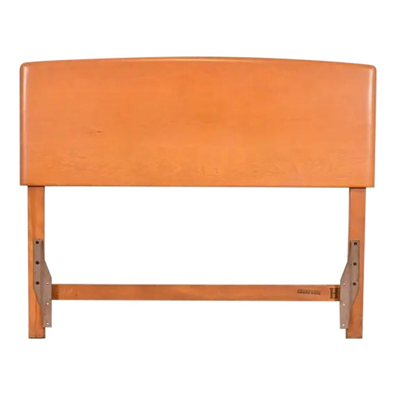 Heywood Wakefield Tête de lit double en bouleau massif, 1950s en vente