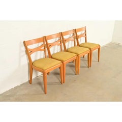 Heywood Wakefield Mid-Century Modern Solid Maple Dining Chairs, Set of Four