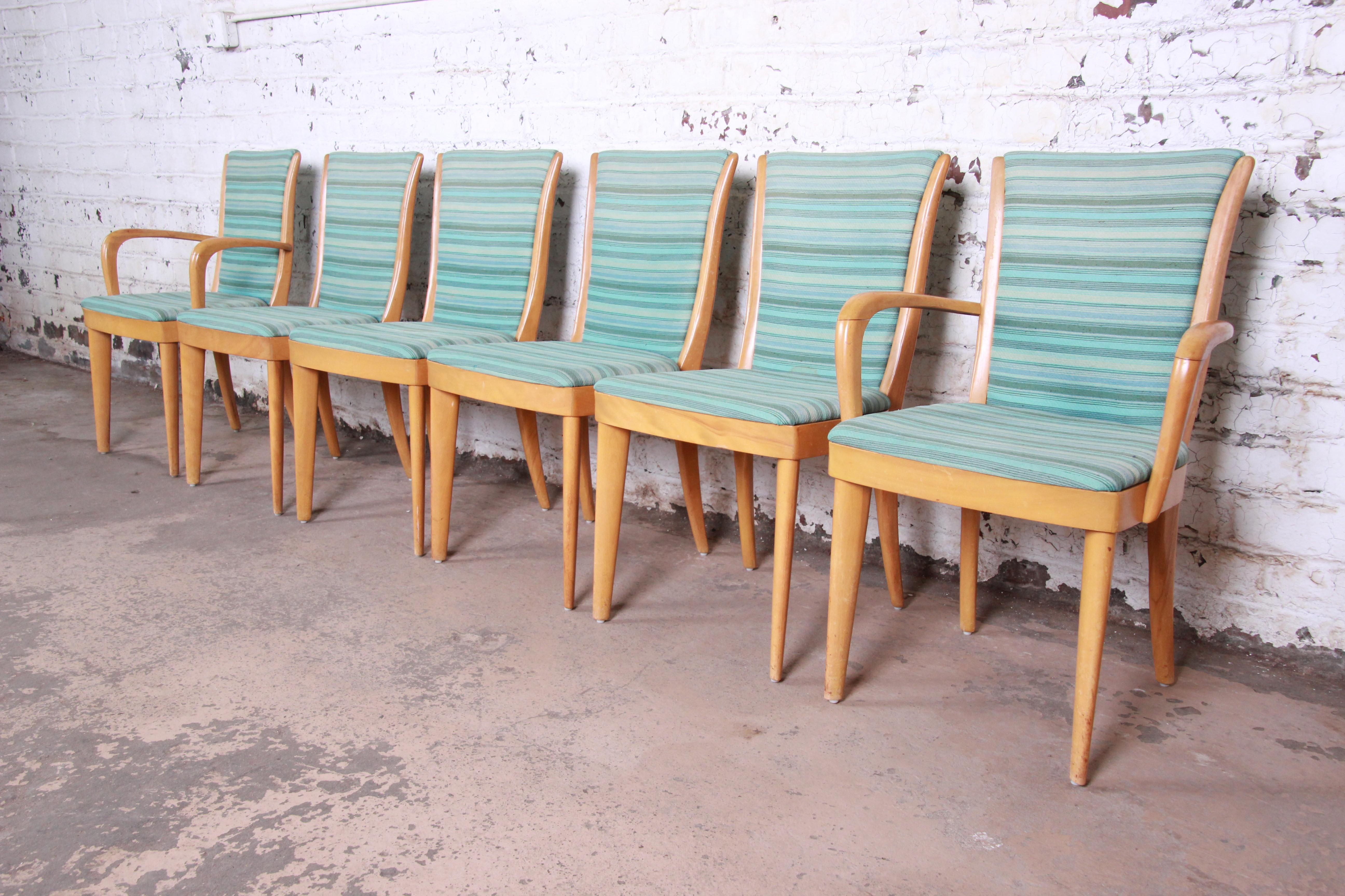Heywood Wakefield Mid-Century Modern Solid Maple Dining Set, 1950s 3