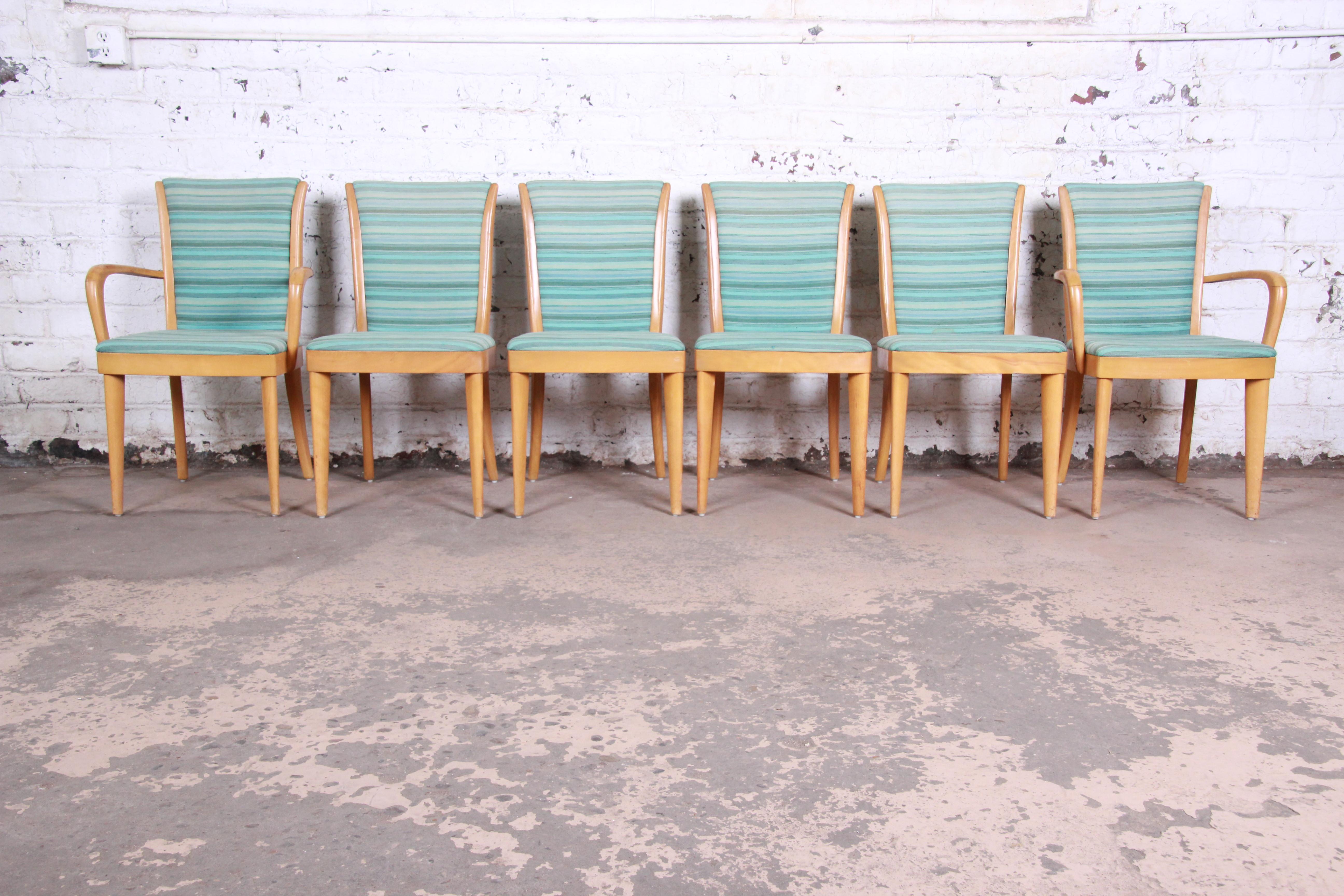 Heywood Wakefield Mid-Century Modern Solid Maple Dining Set, 1950s 2