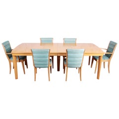 Heywood Wakefield Mid-Century Modern Solid Maple Dining Set, 1950s