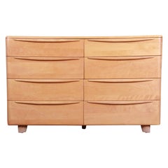 Heywood-Wakefield Mid-Century Modern Solid Maple Dresser or Credenza, 1950s