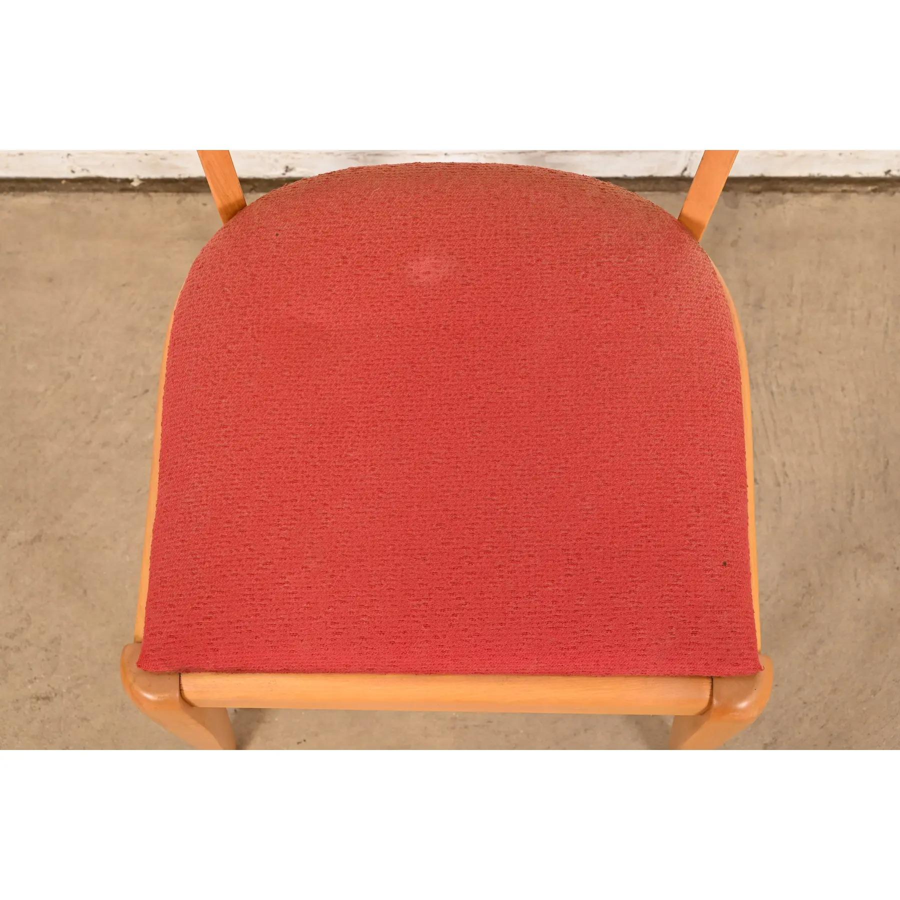 Sedia laterale in acero massiccio Heywood Wakefield, metà del secolo scorso, 1950 in vendita 1