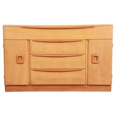 Heywood Wakefield Mid-Century Modern Solid Maple Sideboard Credenza, 1950s