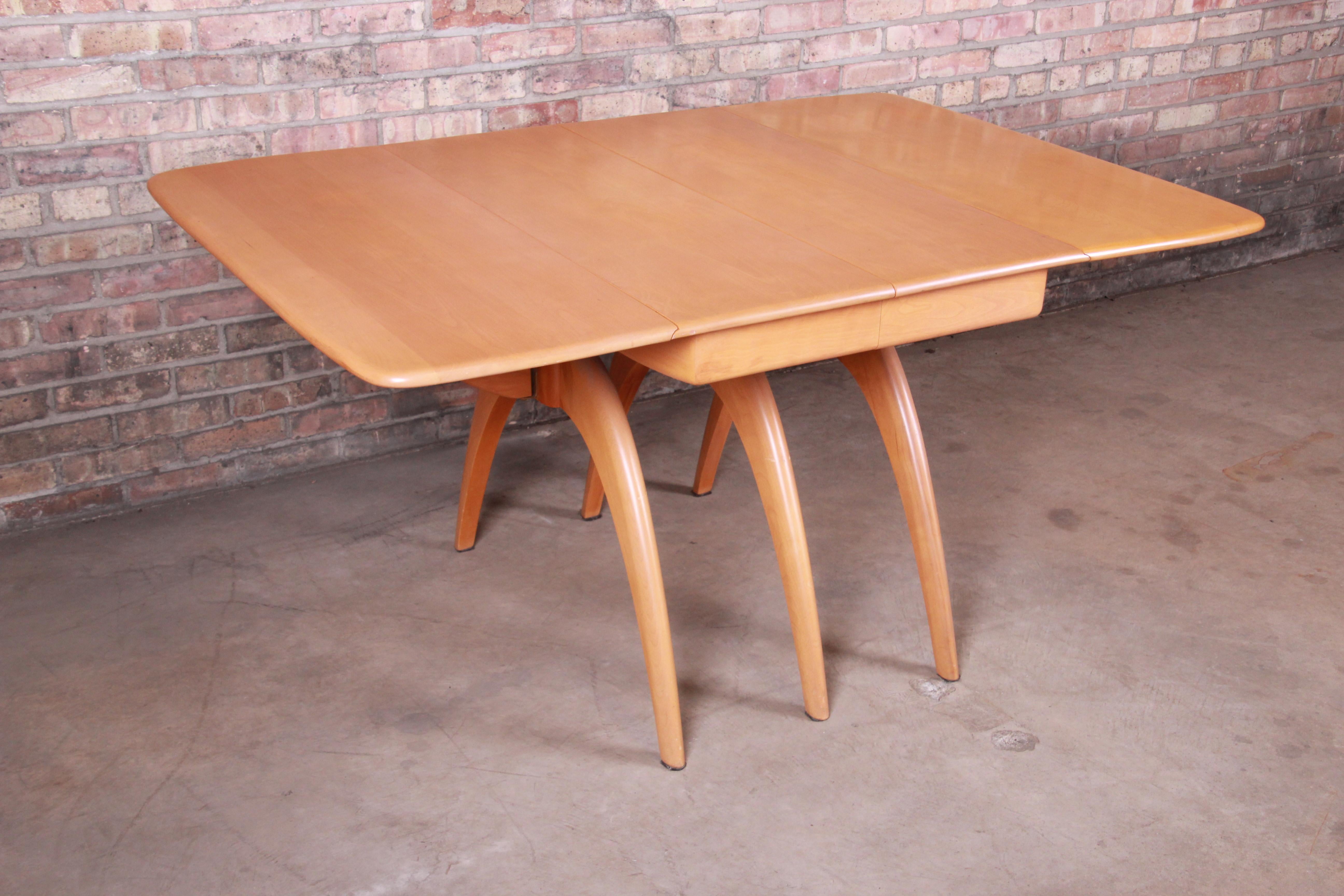 Heywood Wakefield Mid-Century Modern Solid Maple Wishbone Dining Table, 1950s 5