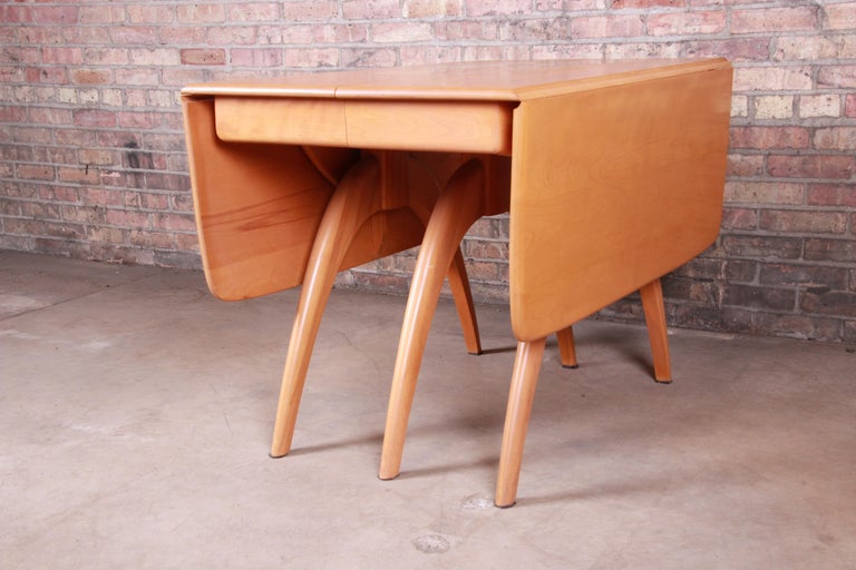 Heywood Wakefield MidCentury Modern Solid Maple Wishbone Dining Table