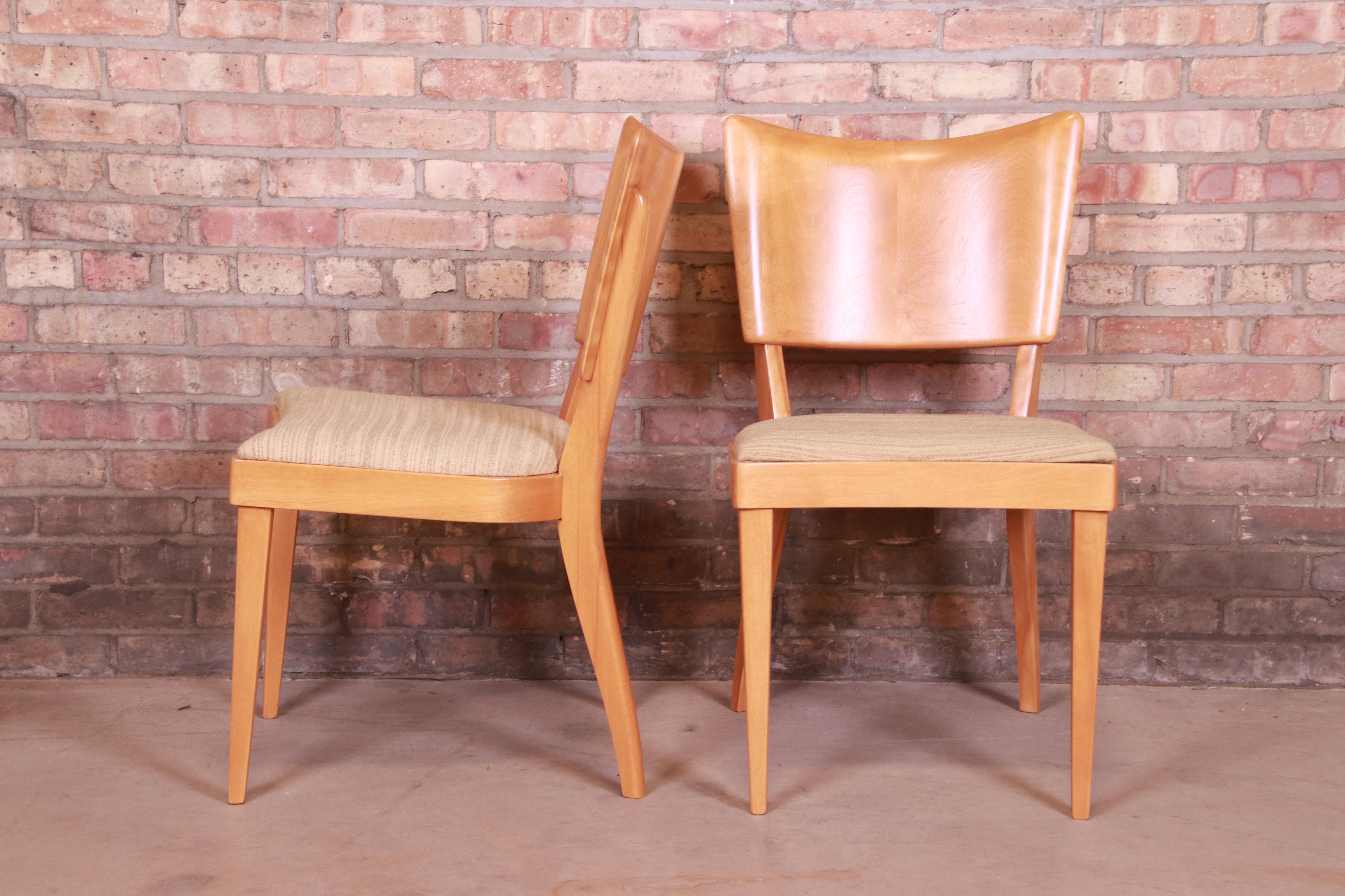 Upholstery Heywood Wakefield Mid-Century Modern Stingray Dining Chairs, Set of Four