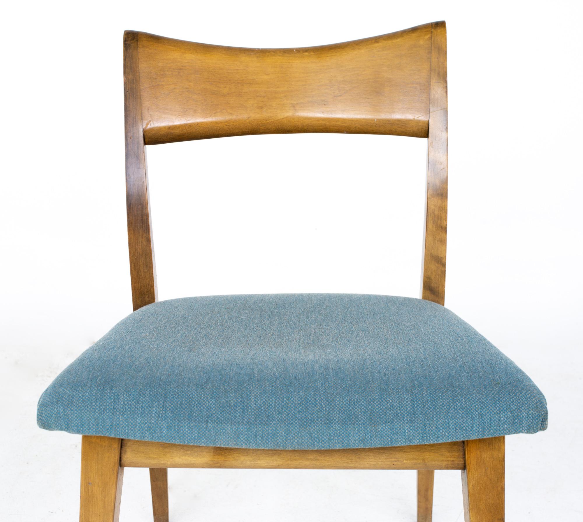 Heywood Wakefield Mid Century Tuxedo Dining Chairs, Set of 6 For Sale 5