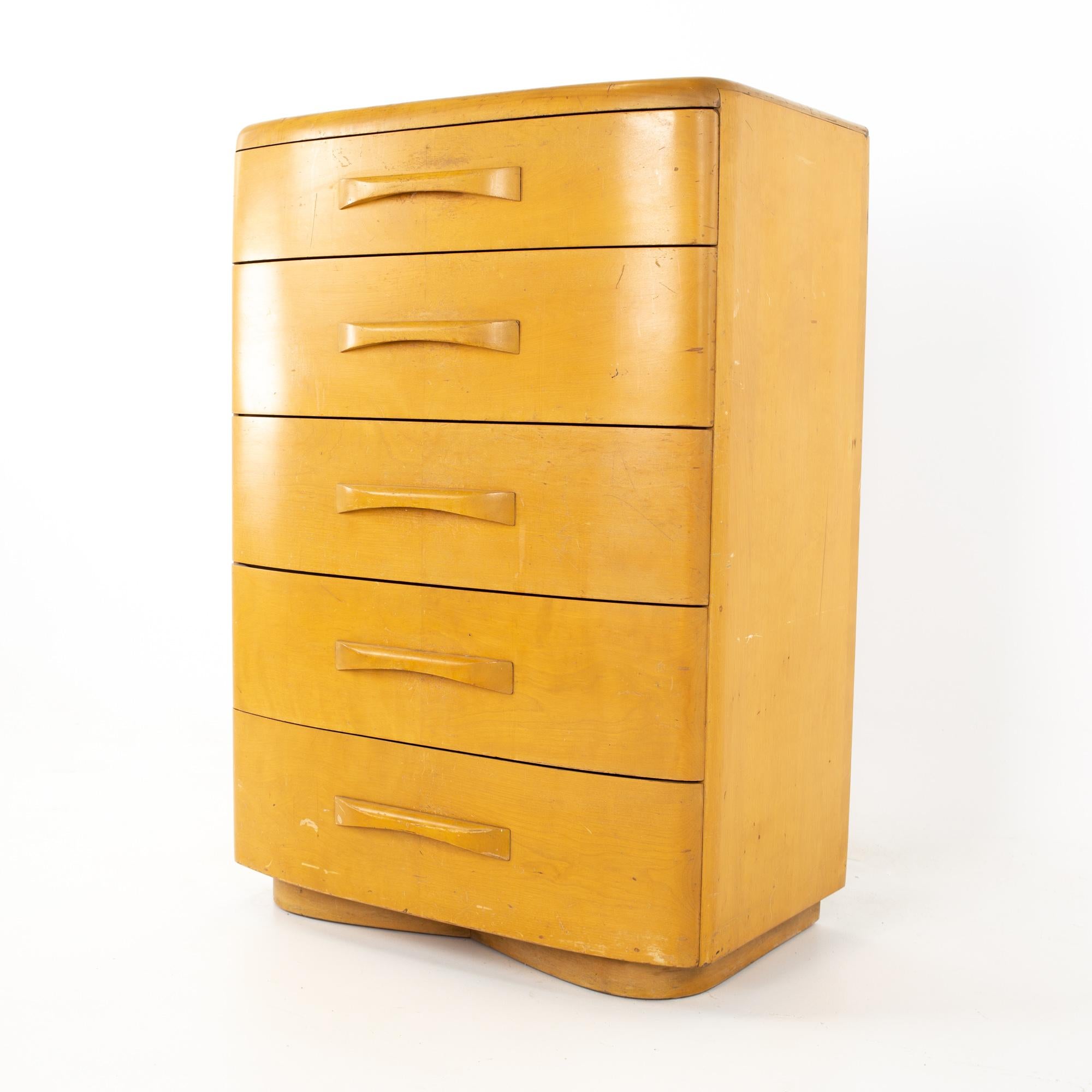 heywood wakefield 5 drawer dresser
