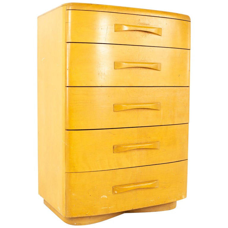 The chest features five spacious drawers that move with ease on our trademark slides of solid hardwood regardless of atmospheric conditions. 1stdibs