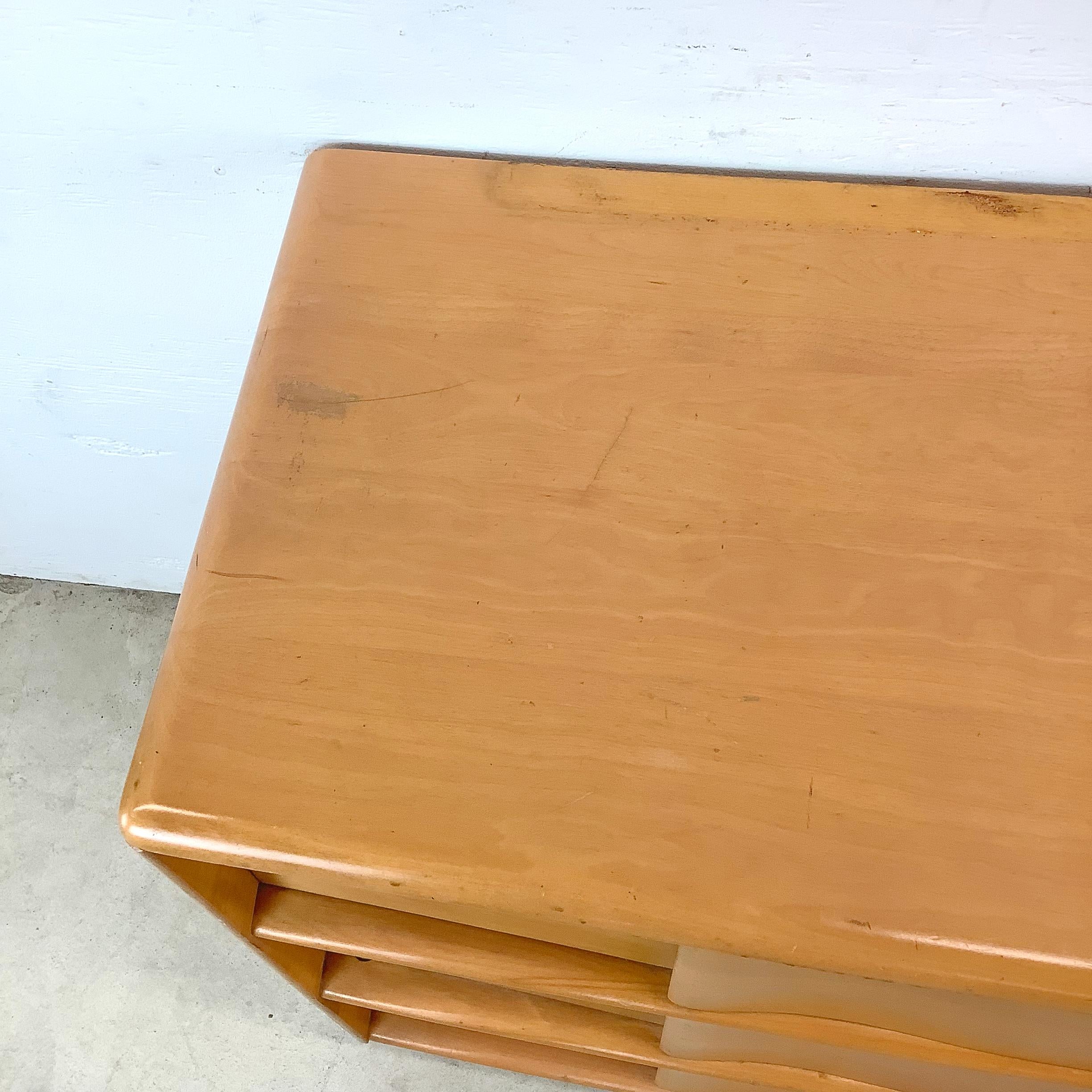 Heywood-Wakefield Nine Drawer Dresser with Mirror 2
