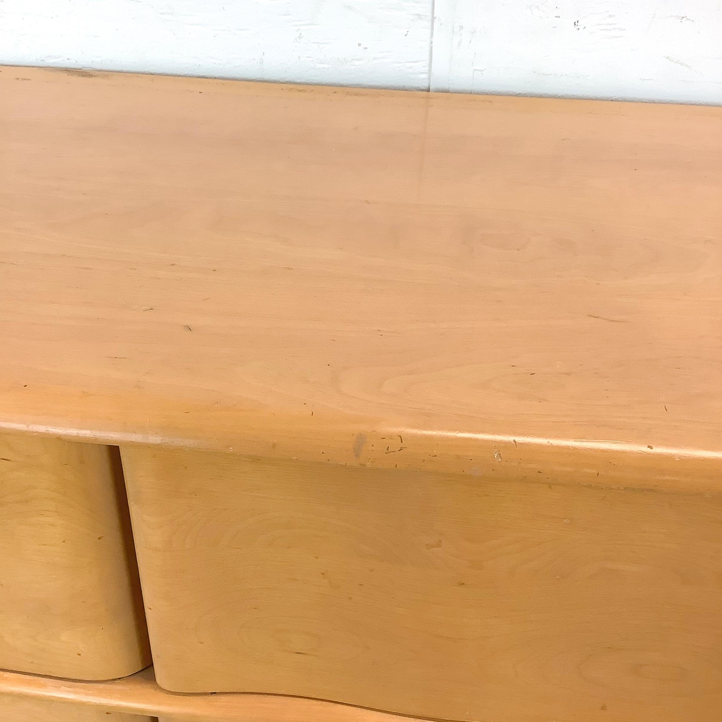 Heywood-Wakefield Nine Drawer Dresser with Mirror 4