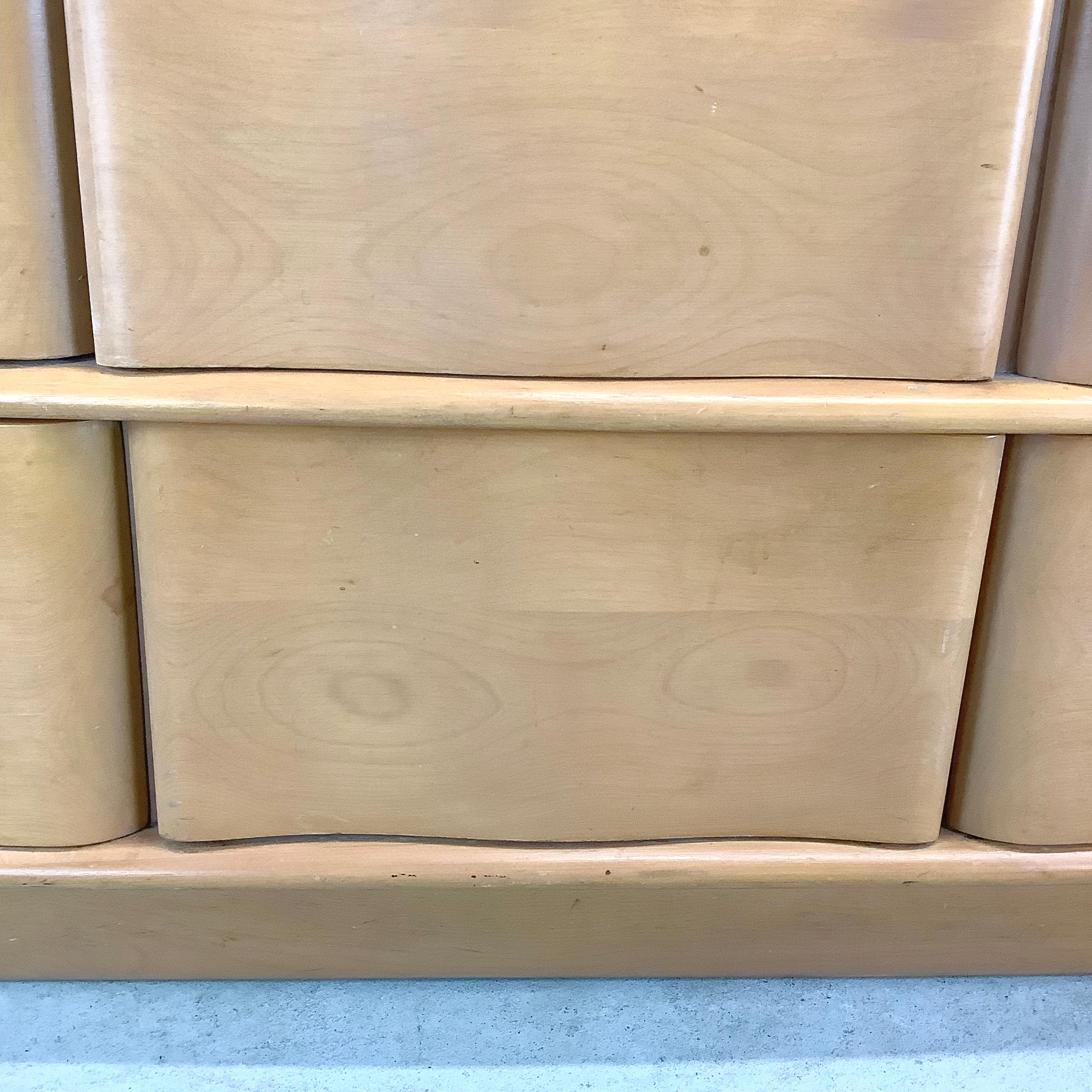 Heywood-Wakefield Nine Drawer Dresser with Mirror 12
