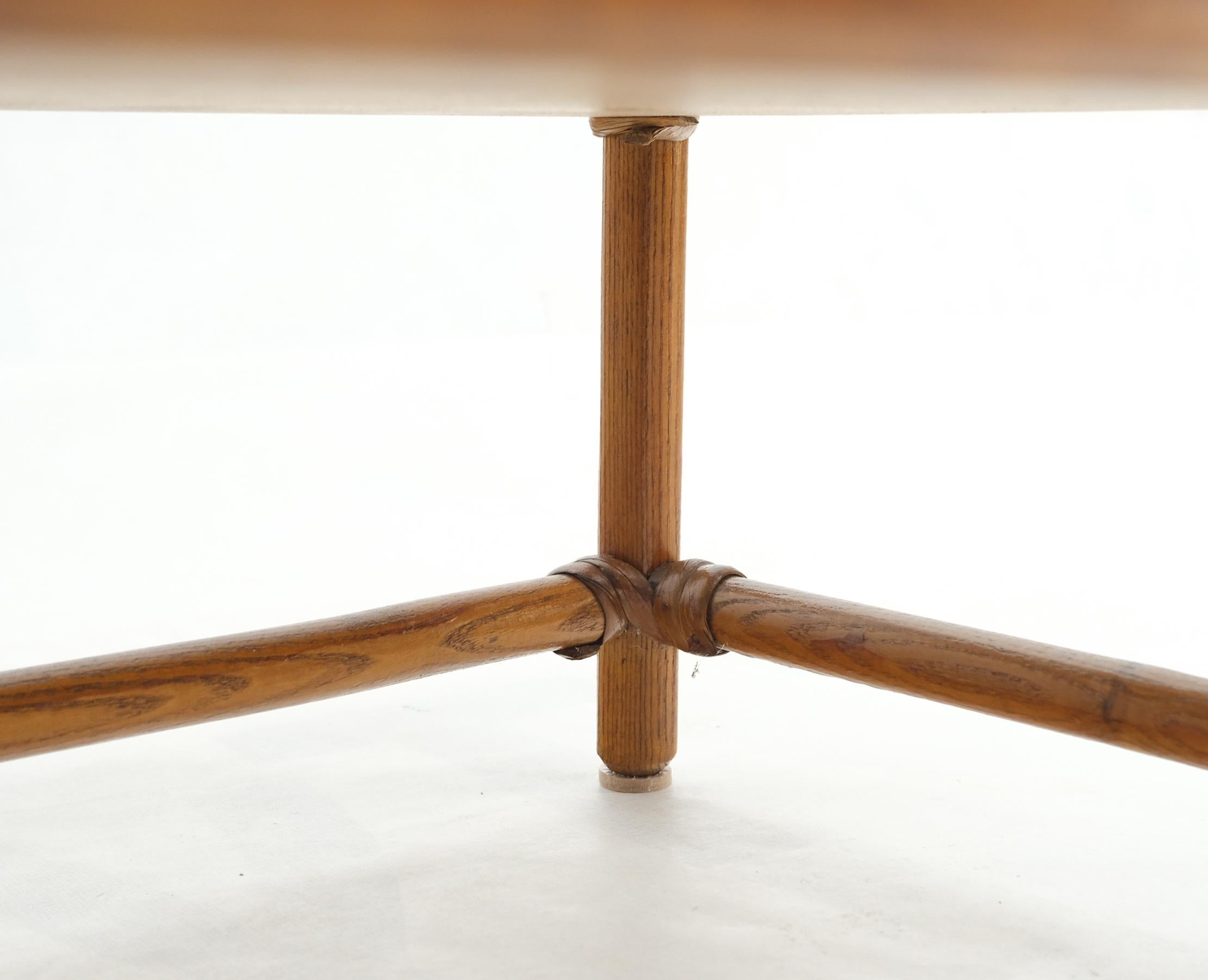 Heywood Wakefield Reed Solid Maple & Oak Two Tier Rectangle Coffee Table 8