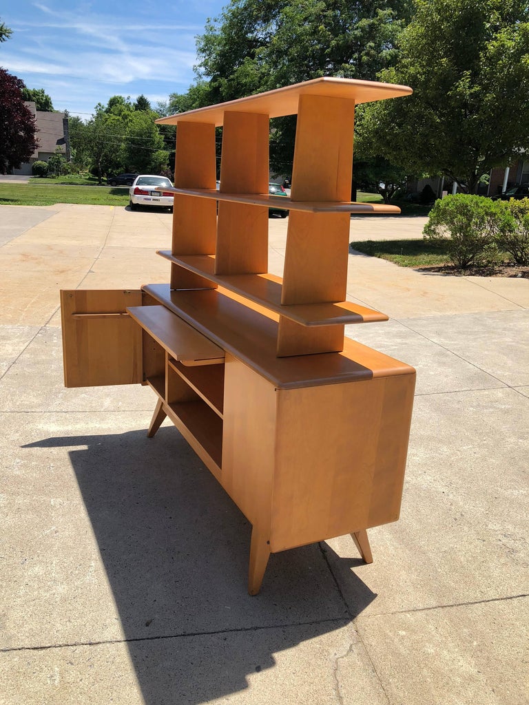 Heywood Wakefield Room Divider M504 and M505 All Original Champagne