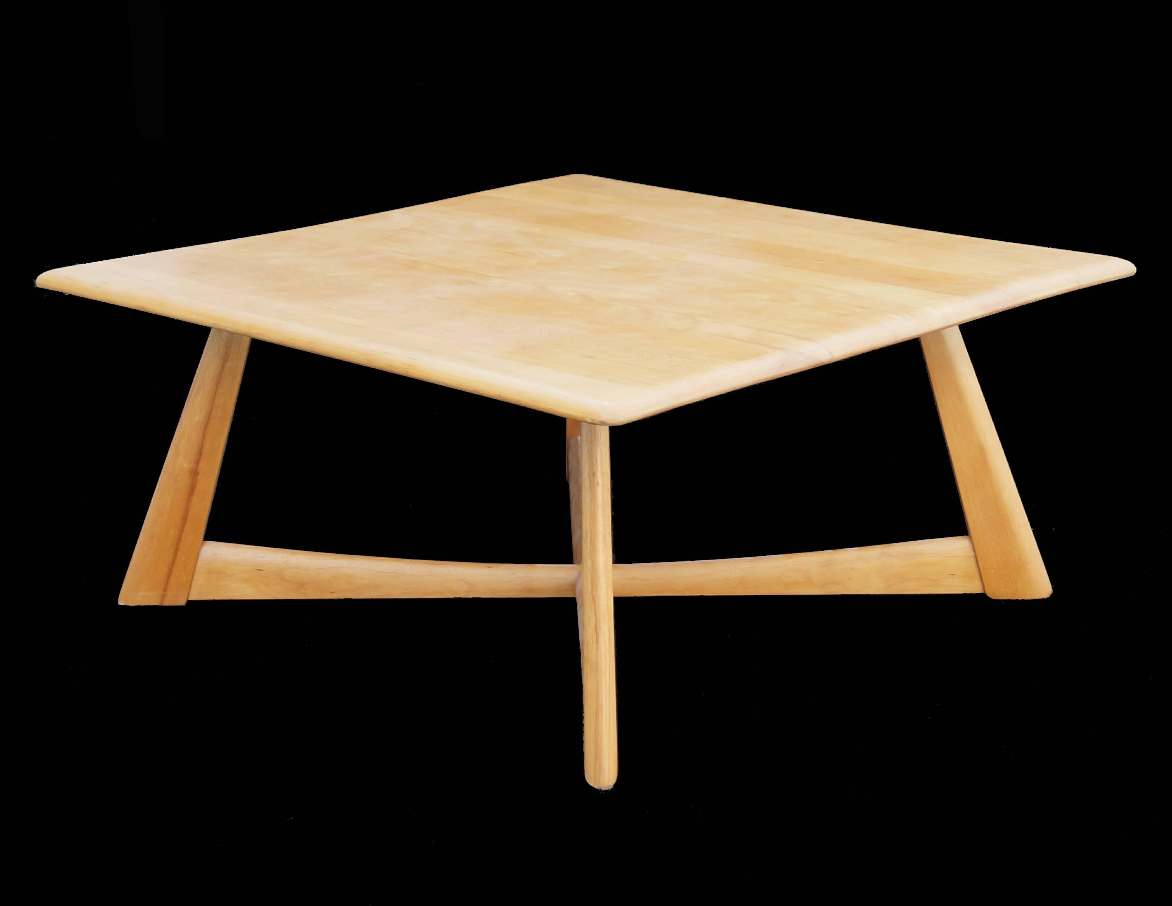 Mid-Century Modern Heywood-Wakefield Sculpted Sculptural Coffee Cocktail Table