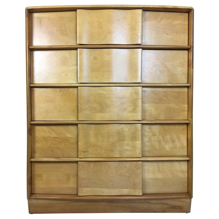 Heywood Wakefield Sculptura 5 Drawer Dresser For Sale At 1stdibs