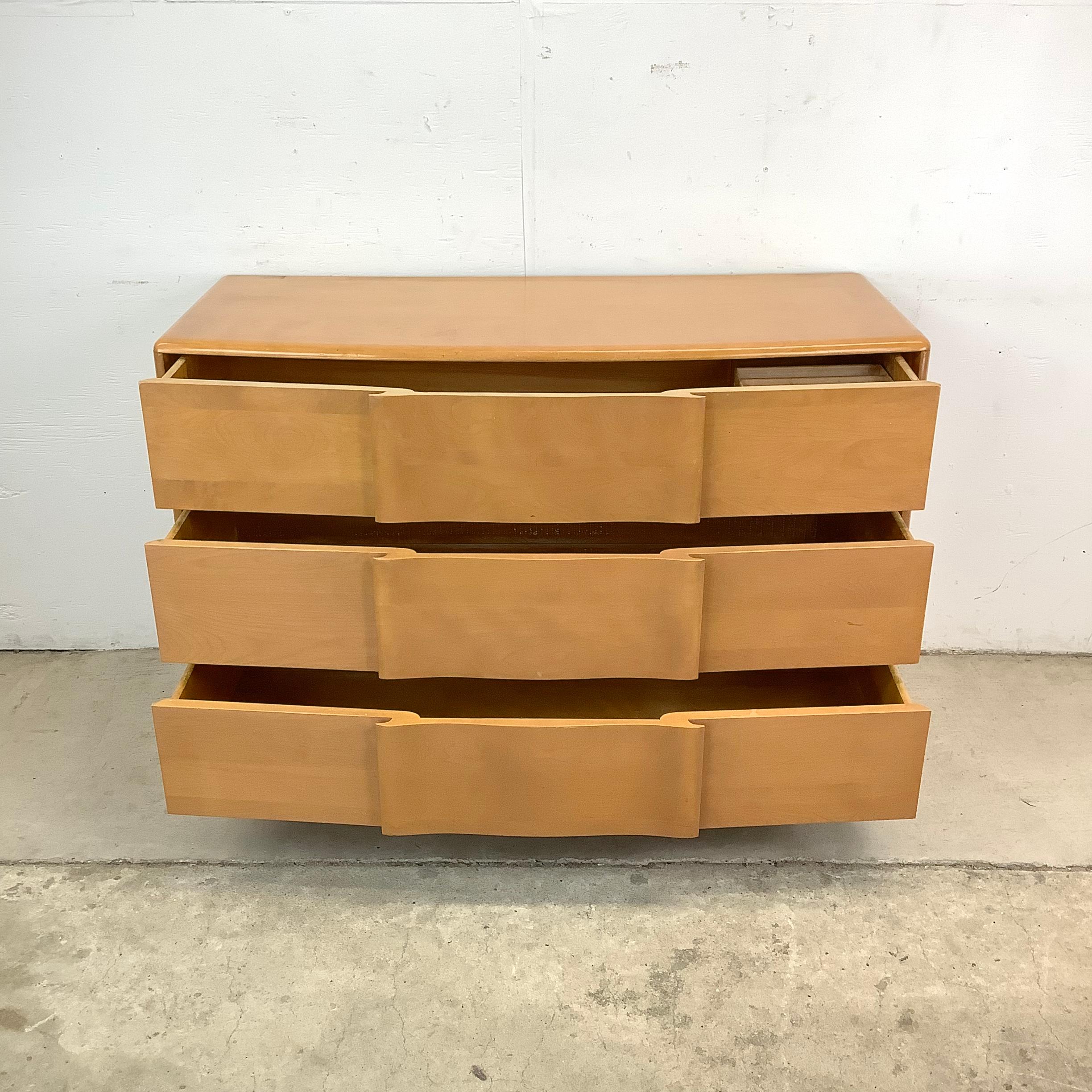 Heywood-Wakefield Sculptura Dresser with Mirror For Sale 8