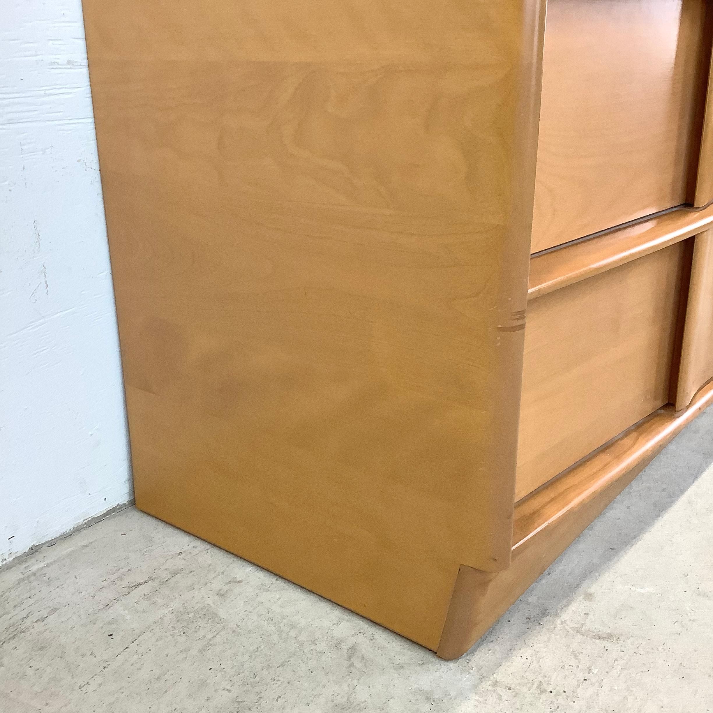 Heywood-Wakefield Sculptura Dresser with Mirror For Sale 12